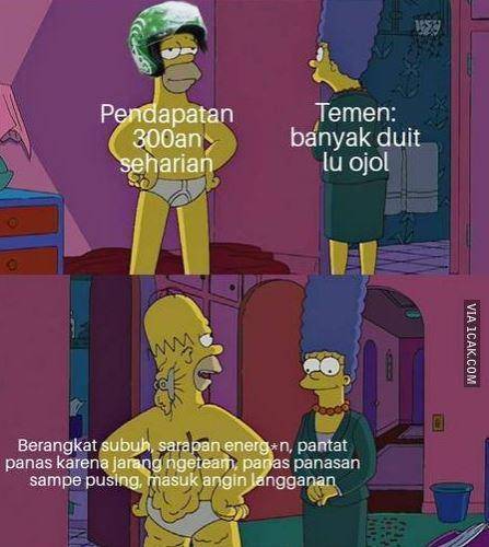meme lika-liku hidup ojek online (1cak.com)