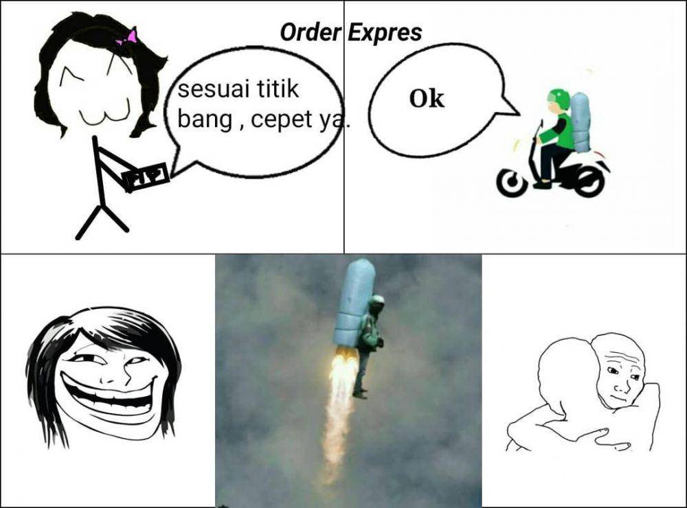 meme lika-liku hidup ojek online (instagram.com/meme.ojol_24jam)