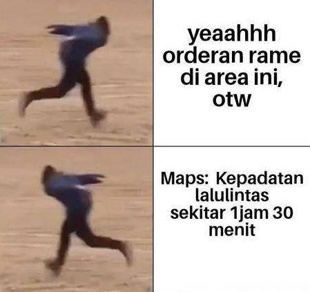 meme lika-liku hidup ojek online (instagram.com/meme.ojol_24jam)