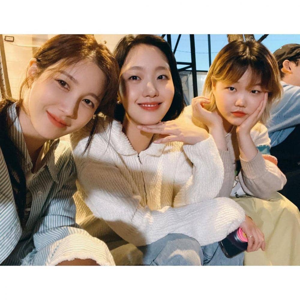 Lee Ji Ah, Kim Go Eun, dan Lee Suhyun AKMU (instagram/e.jiah)