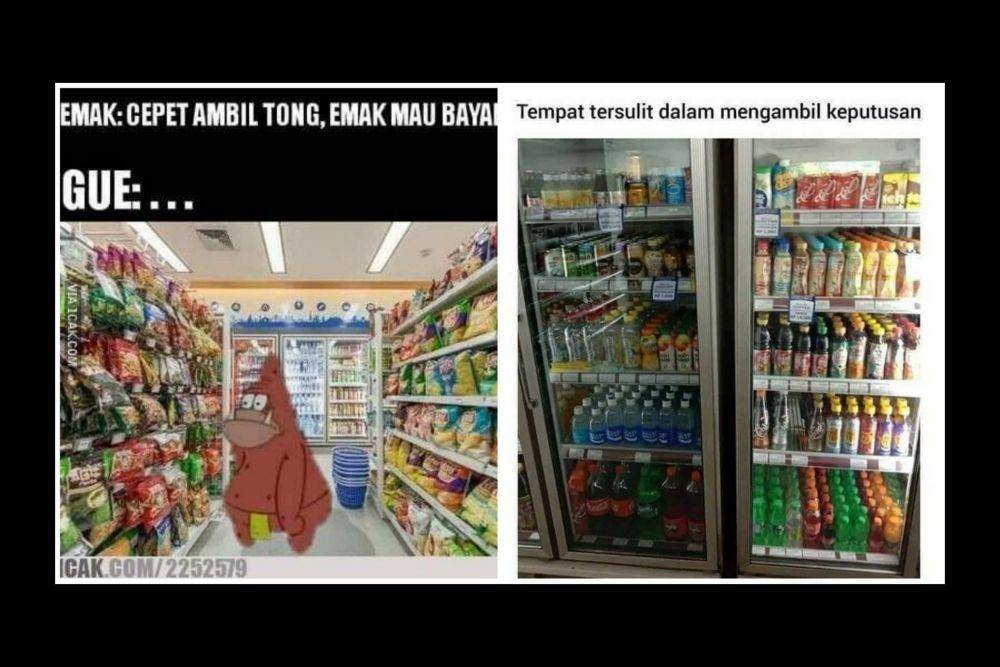 Drama Banget! Ini 10 Meme Warganet Belanja di Mini Market