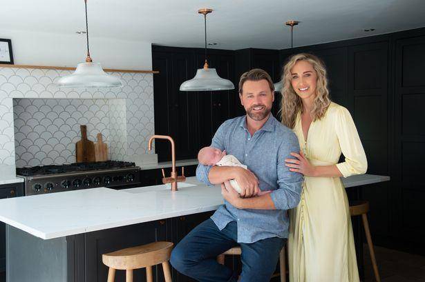 Brian McFadden, Ruby Jean McFadden, Danielle Parkinson (OK Magazine/Chelsea White)