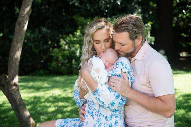 Danielle Parkinson, Ruby Jean McFadden, Brian McFadden (OK Magazine/Chelsea White)