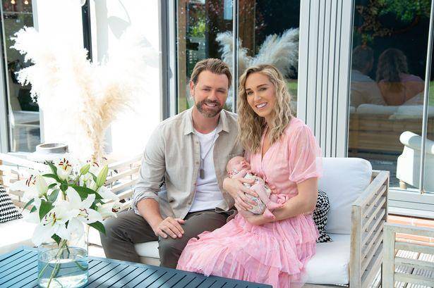 Brian McFadden, Ruby Jean McFadden, Danielle Parkinson (OK Magazine/Chelsea White)