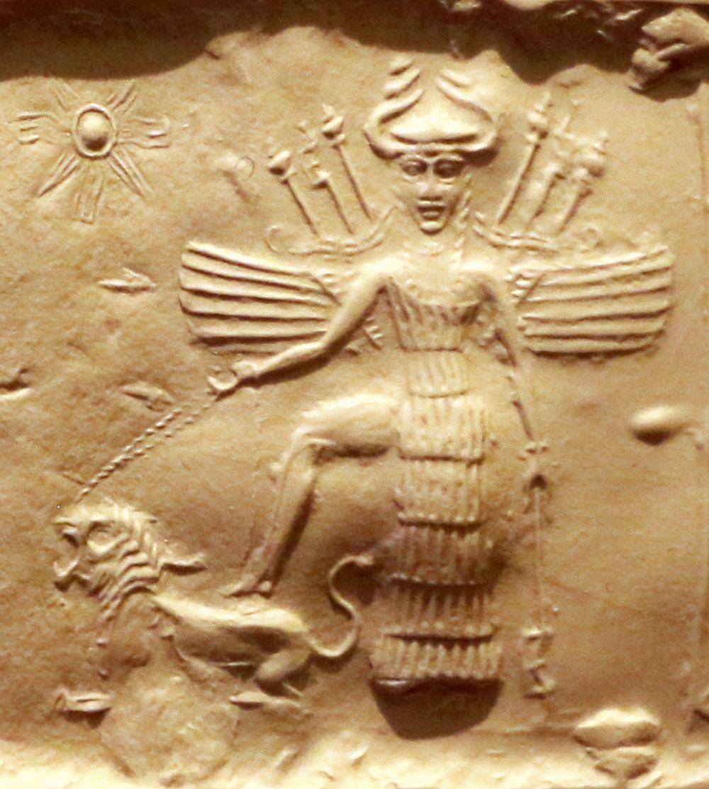 ilustrasi sosok Inanna (wikimedia.org)