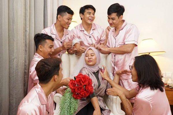 pemotretan pengantin dan bridesmaid (twitter.com/nasirpasir)