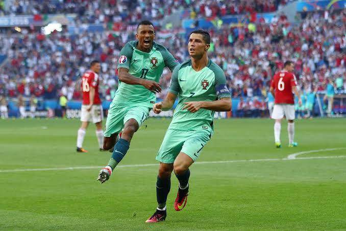 Timnas Portugal saat menghadapi Timnas Hungaria di Piala Eropa 2016 (managingmadrid.com)
