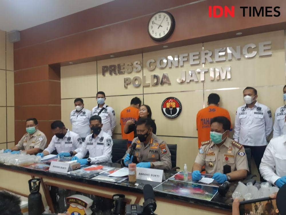 Penyelundupan benur yang digagalkan Ditreskrimsus Polda Jatim. IDN Times/ Fajar Ardiansyah