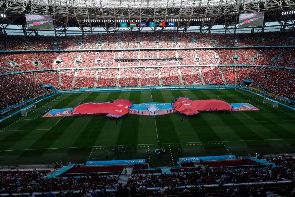 Potret Hungaria melawan Portugal (twitter.com/EURO2020DE)