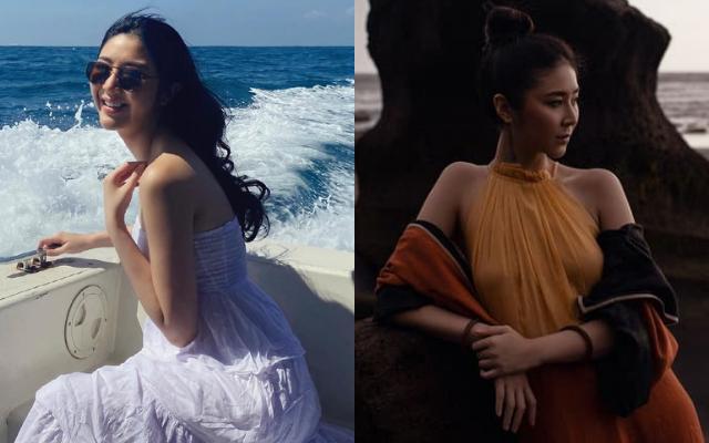 9 Potret Ayu Saraswati di Pantai, Pesonanya Bikin Adem Hati
