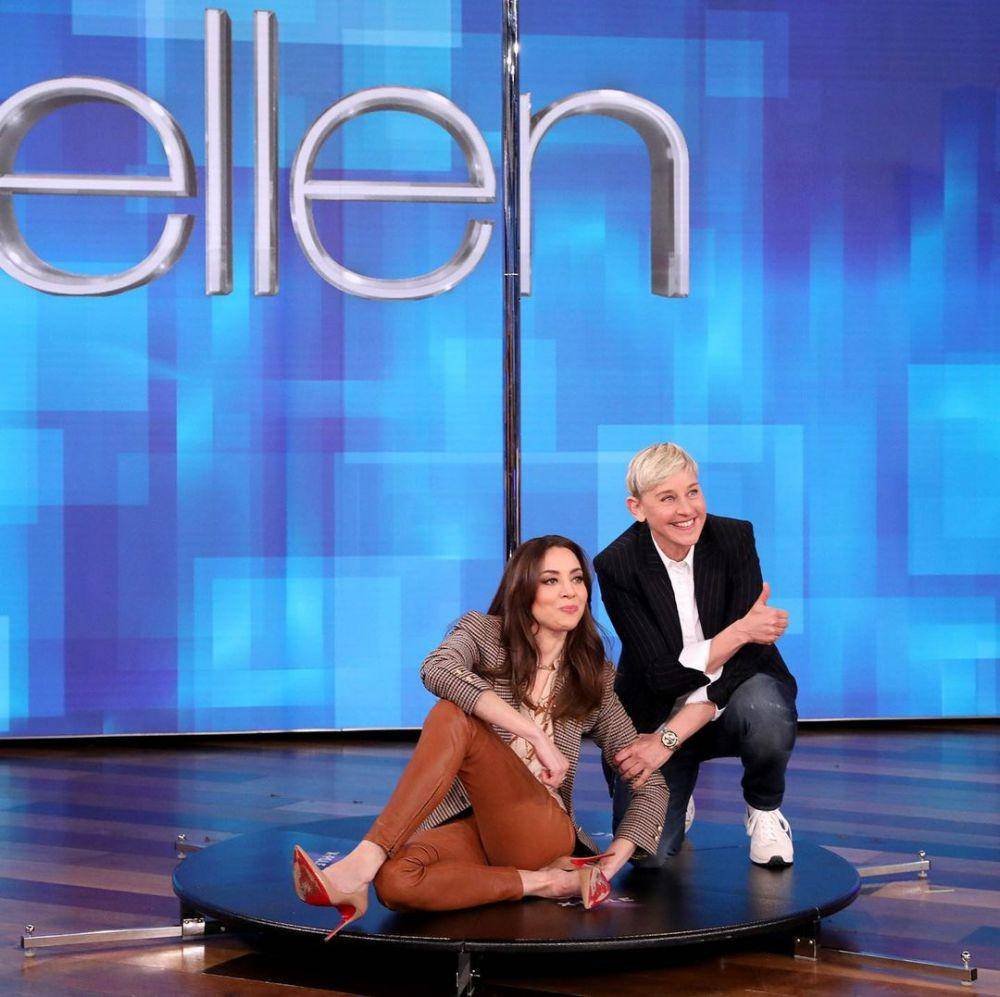 Aubrey Plaza dan Ellen DeGeneres (instagram.com/plazadeaubrey)