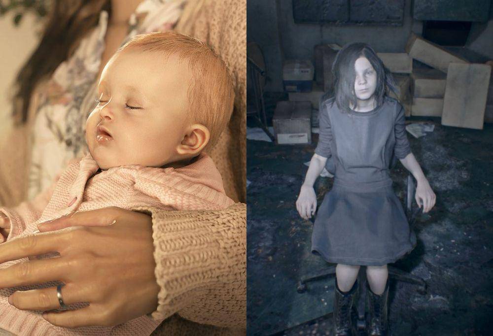 Rosemary Winters dan Eveline Resident Evil 7 (residentevil.com/village | polygon.com)
