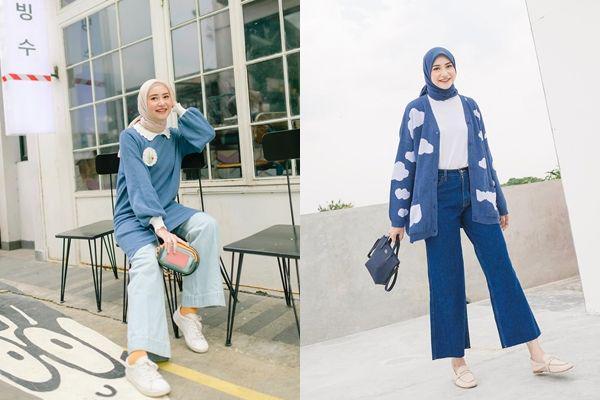 10 Padu Padan Outfit dengan Celana Jeans ala Selebgram Bahjatina