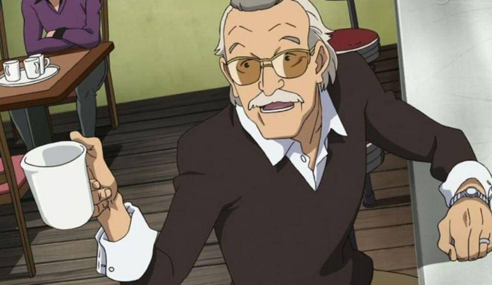 Stan Lee di anime Heroman Universe (dok. Studio Bones via comicbook.com)