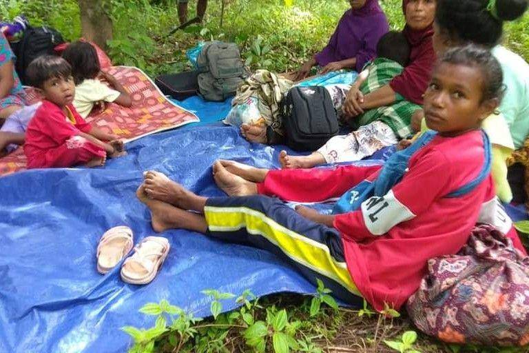 Suasana Pasca Gempa Maluku berkekuatan M 6,1. (dok. BNPB Indonesia)