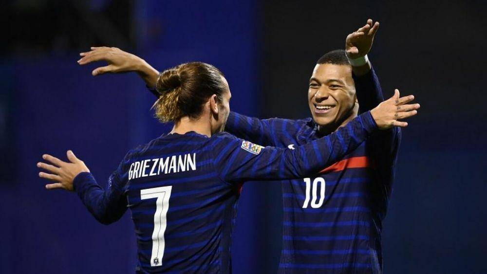 Antoine Griezmann dan Kylian Mbappe. (marca.com)