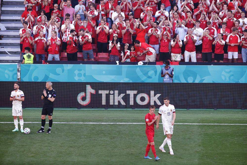 Denmark vs Belgia. (twitter.com/EURO2020)