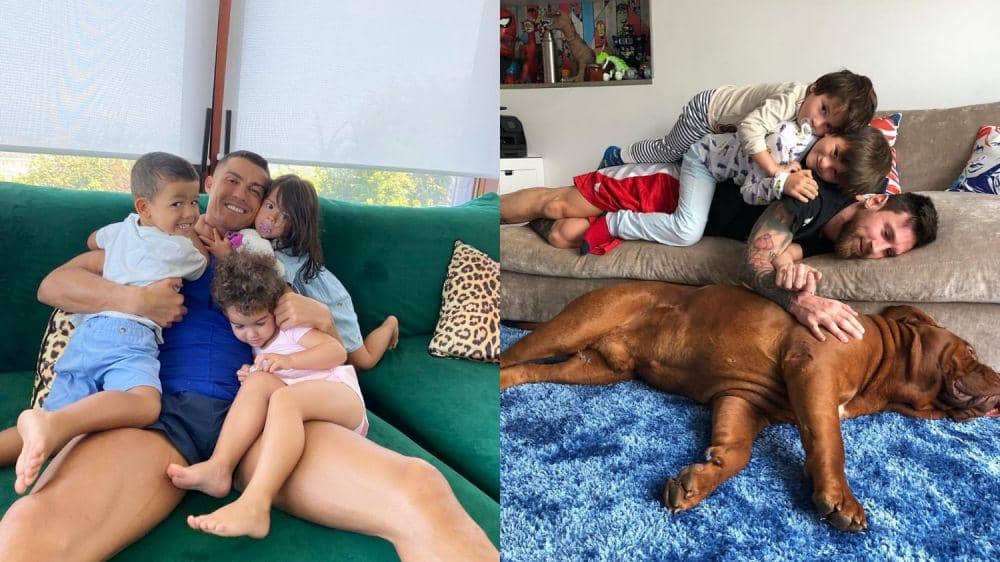 Adu gaya Messi dan Ronaldo (instagram.com/leomessi | instagram.com/Ronaldo)