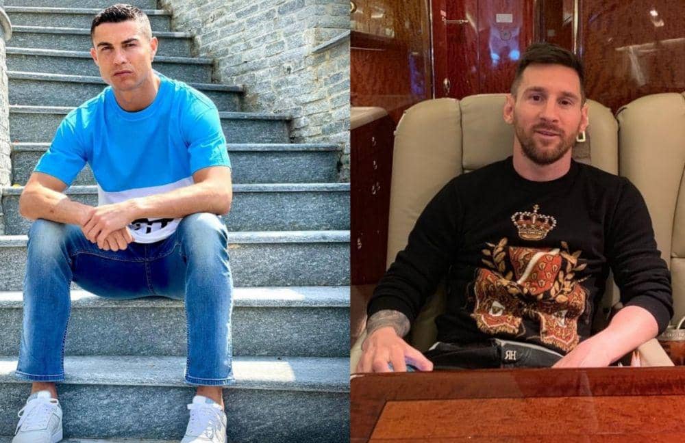 Adu gaya Messi dan Ronaldo (instagram.com/leomessi | instagram.com/Ronaldo)