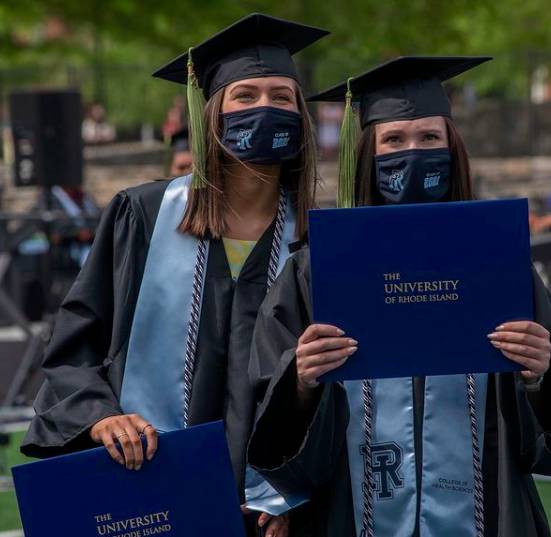 Ilustrasi mahasiswa Universitas Rhode Island (Instagram/@universityofri)