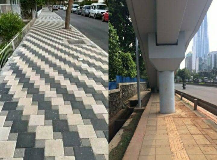 10 Kumpulan Potret Lucu Trotoar Gak Biasa, Dijamin Bikin Ketawa!