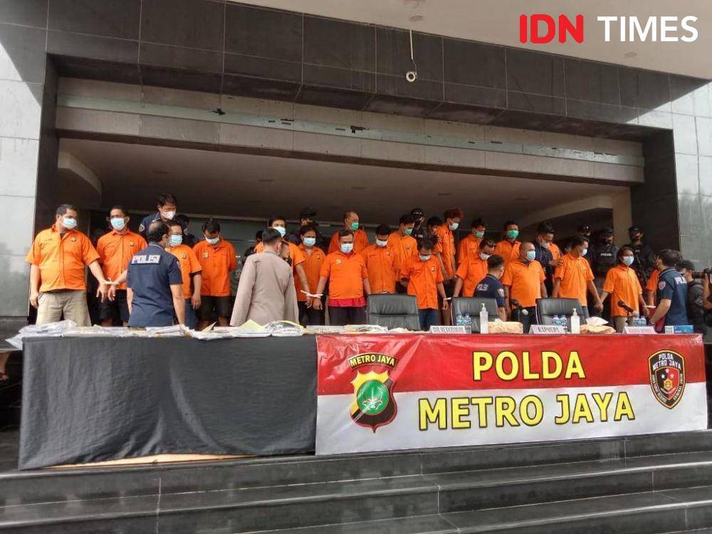 24 preman Pelabuhan Tanjung Priok diamankan Polda Metro Jaya. (IDN Times/Irfan Fathurohman)