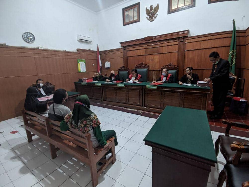 Sidang perdana penculikan Ara di Pengadilan Negeri Surabaya, Kamis (17/6/2021). Dok istimewa