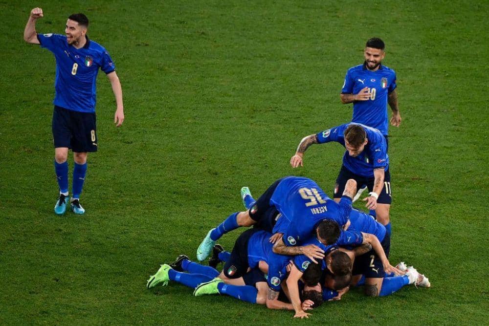 Selebrasi gol Italia (twitter.com/azzurri)