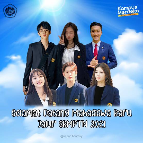 poster ucapan selamat datang maba UNPAD (twitter.com/unpadheureuy)
