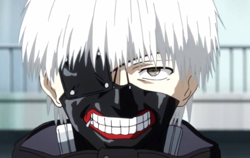 Kaneki memakai penutup mata sebelah dan topeng setengah wajah (dok. Studio Pierrot via tokyoghoul.fandom.com)