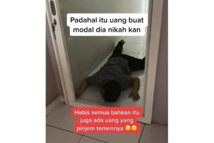 Pria menangis gara-gara gagal investasi di Crypto. (instagram.com/smart.gram)