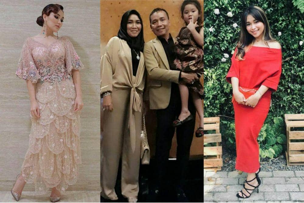 10 Ide Busana Kondangan ala Keluarga Ayu Ting Ting, Undang Decak Kagum