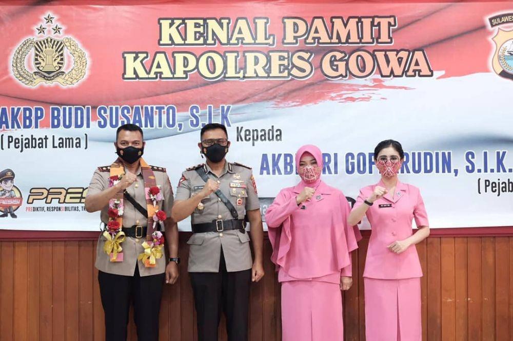 Jadi Istri Kapolres Gowa, 10 Potret Uut Permatasari Dampingi Suami