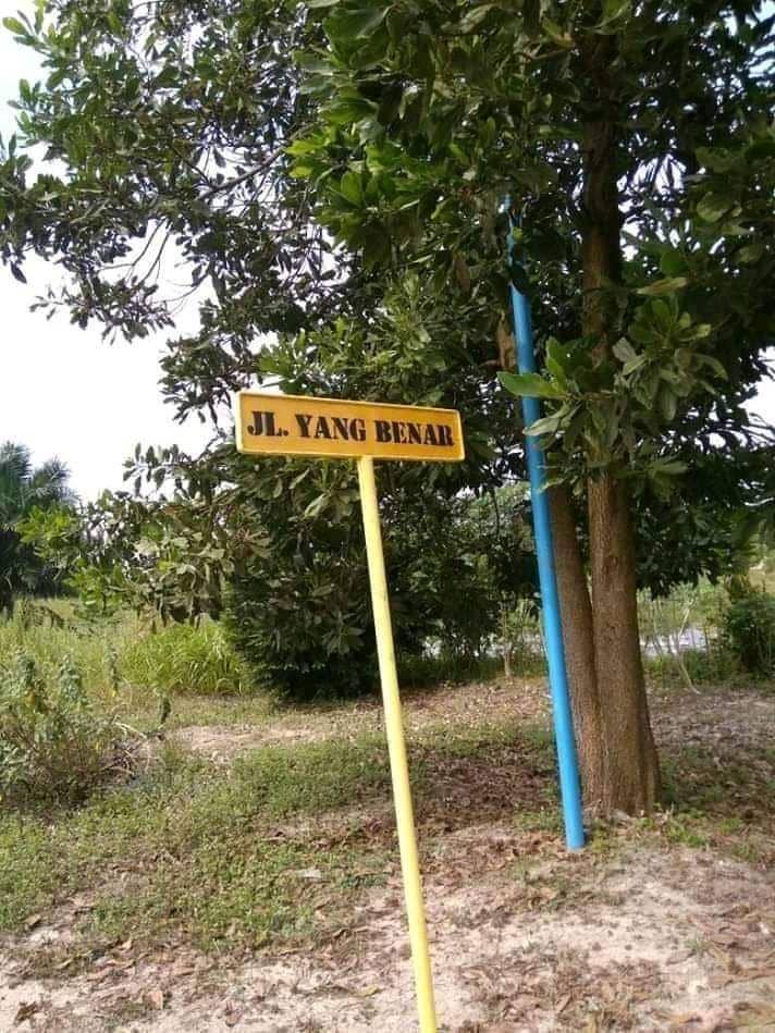 nama jalan lucu (facebook.com/Arif Saputra)