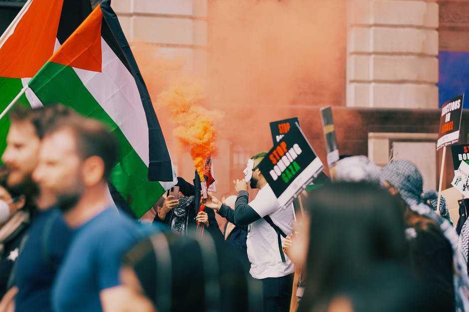 Ilustrasi demo Israel-Palestina (pexels.com/Mehred Vosoughi)