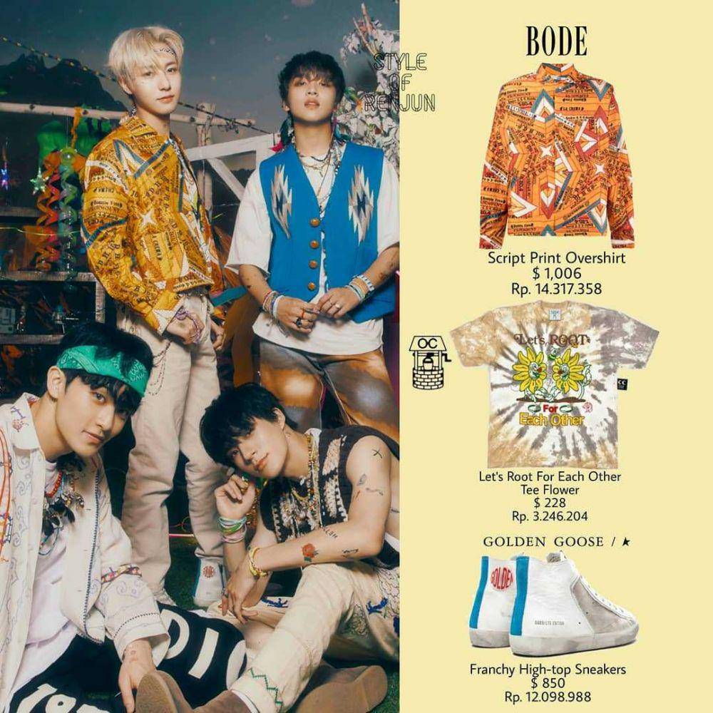 harga outfit Renjun NCT Dream (instagram.com/styleofrenjun)