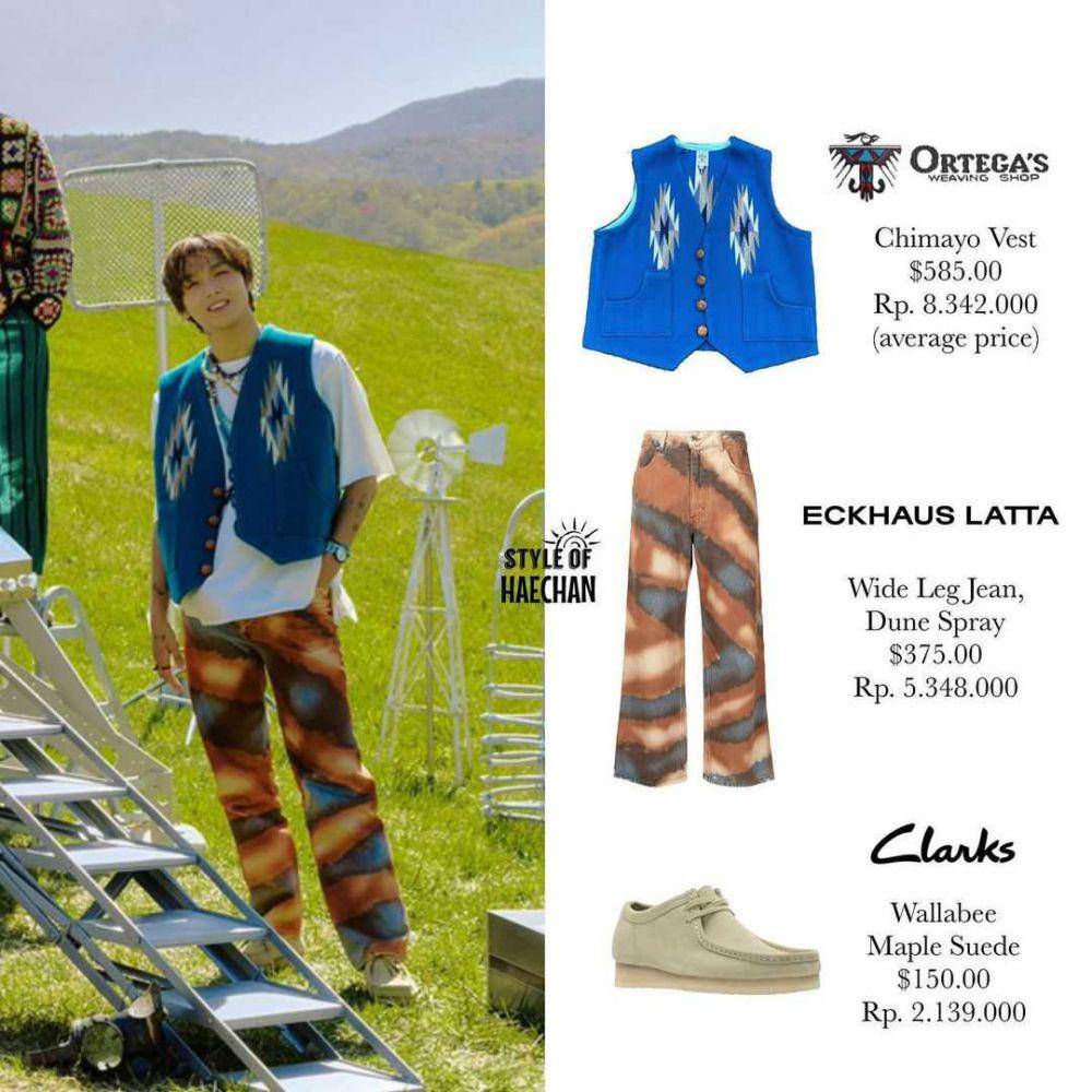 harga outfit Haechan NCT Dream (instagram.com/styleofhaechan)
