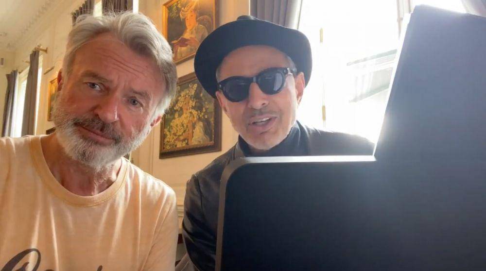 Sam Neill, Jeff Goldblum (instagram.com/samneilltheprop)