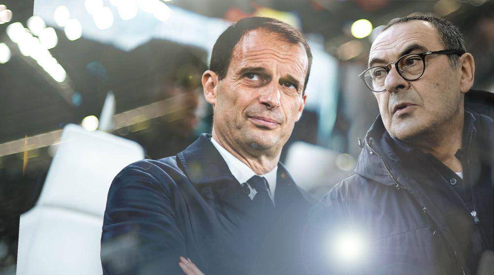 Max Allegri dan Maurizio Sarri (loschema.it)