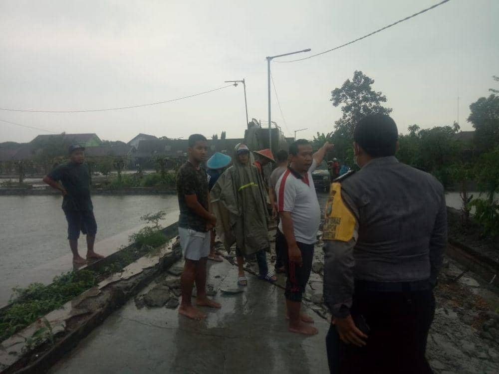Lokasi robohnya tembok yang memakan korban di Kota Blitar. IDN Times/ istimewa