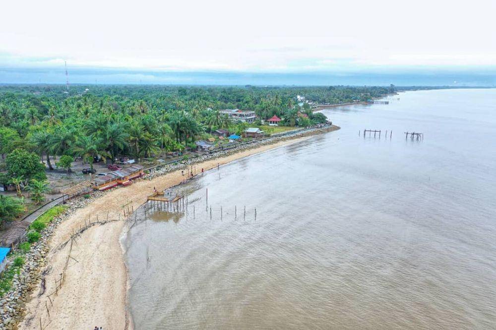 Ilustrasi Pantai Marina, Dumai (instagram.com/angg_sandry)