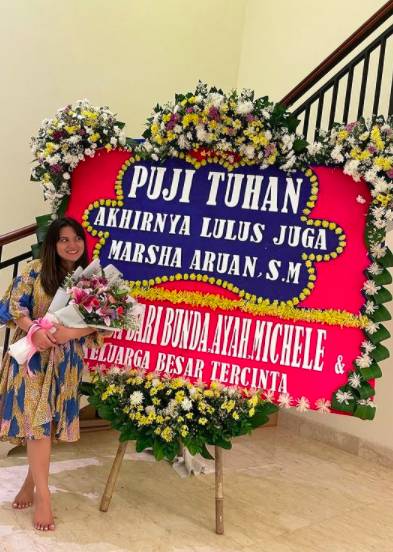 Momen kelulusan Marsha Aruan (instagram.com/aruanmarsha)