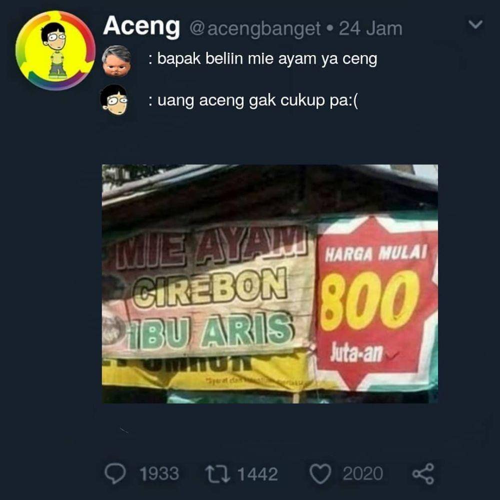 meme obrolan dengan bapak (instagram.com/acengbanget)