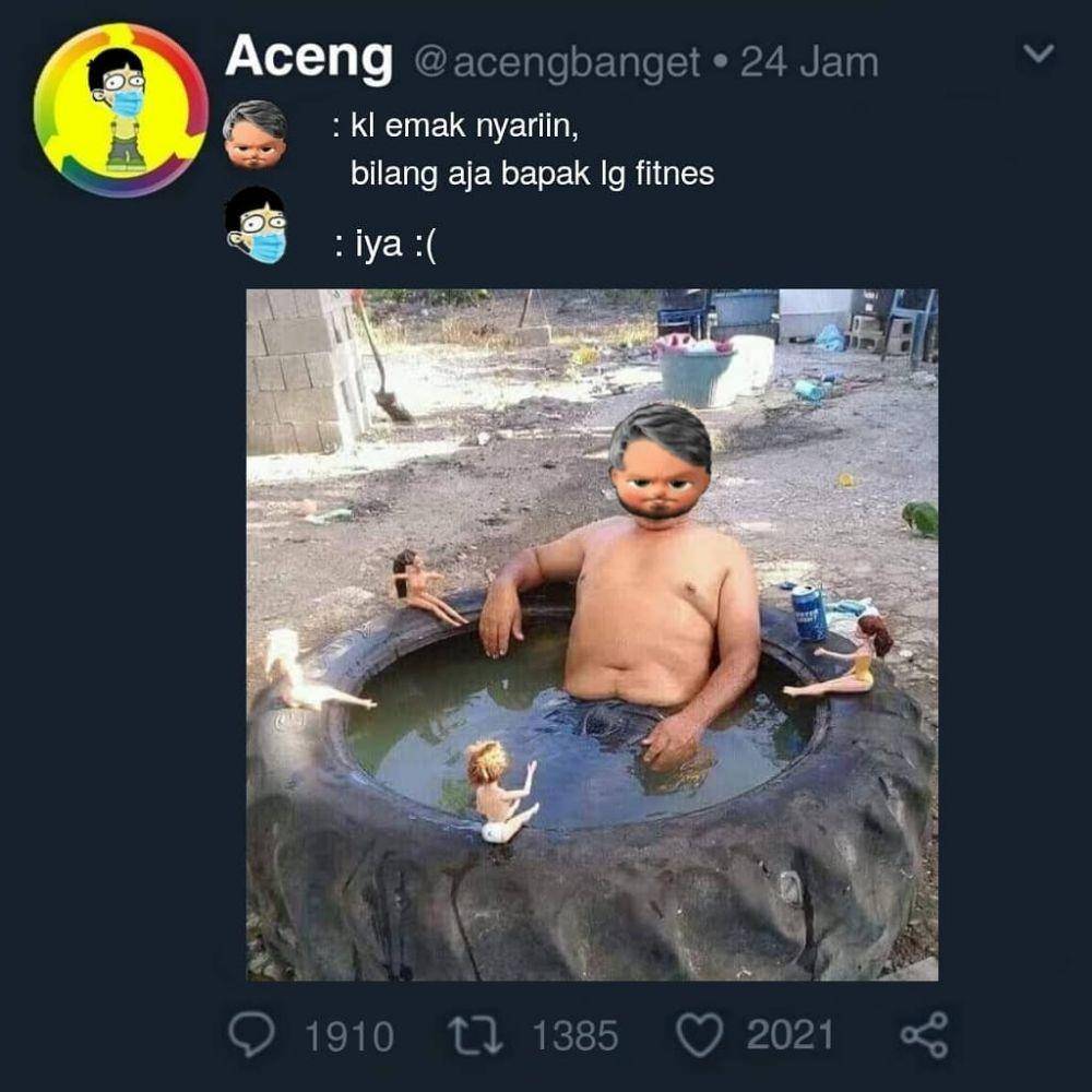 meme obrolan dengan bapak (instagram.com/acengbanget)