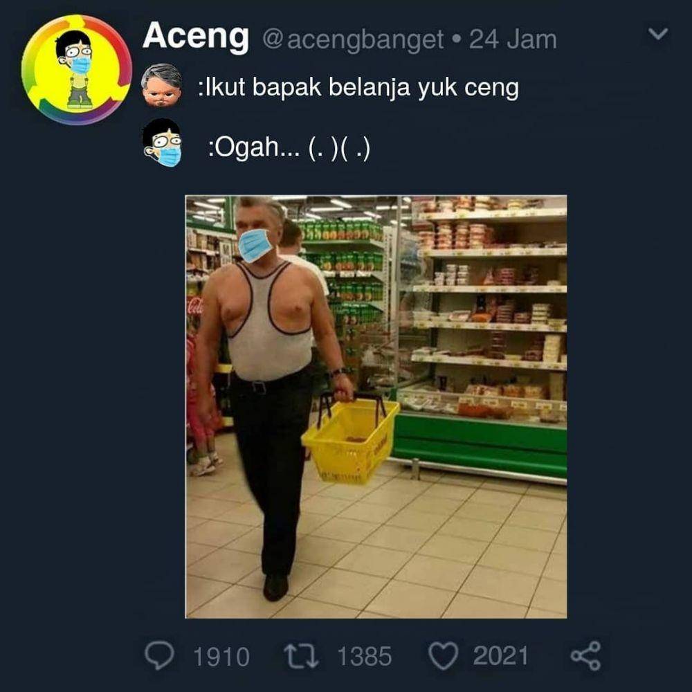 meme obrolan dengan bapak (instagram.com/acengbanget)