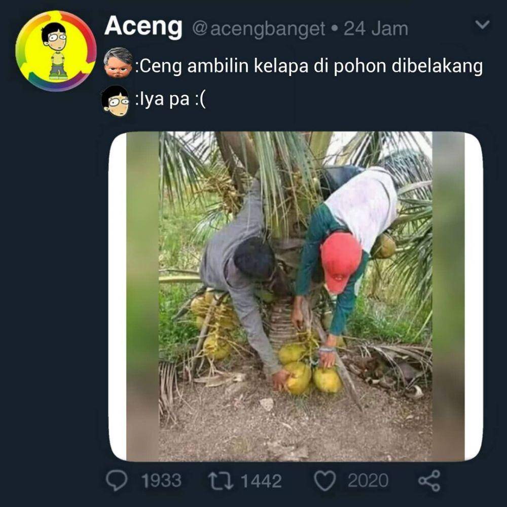 meme obrolan dengan bapak (instagram.com/acengbanget)
