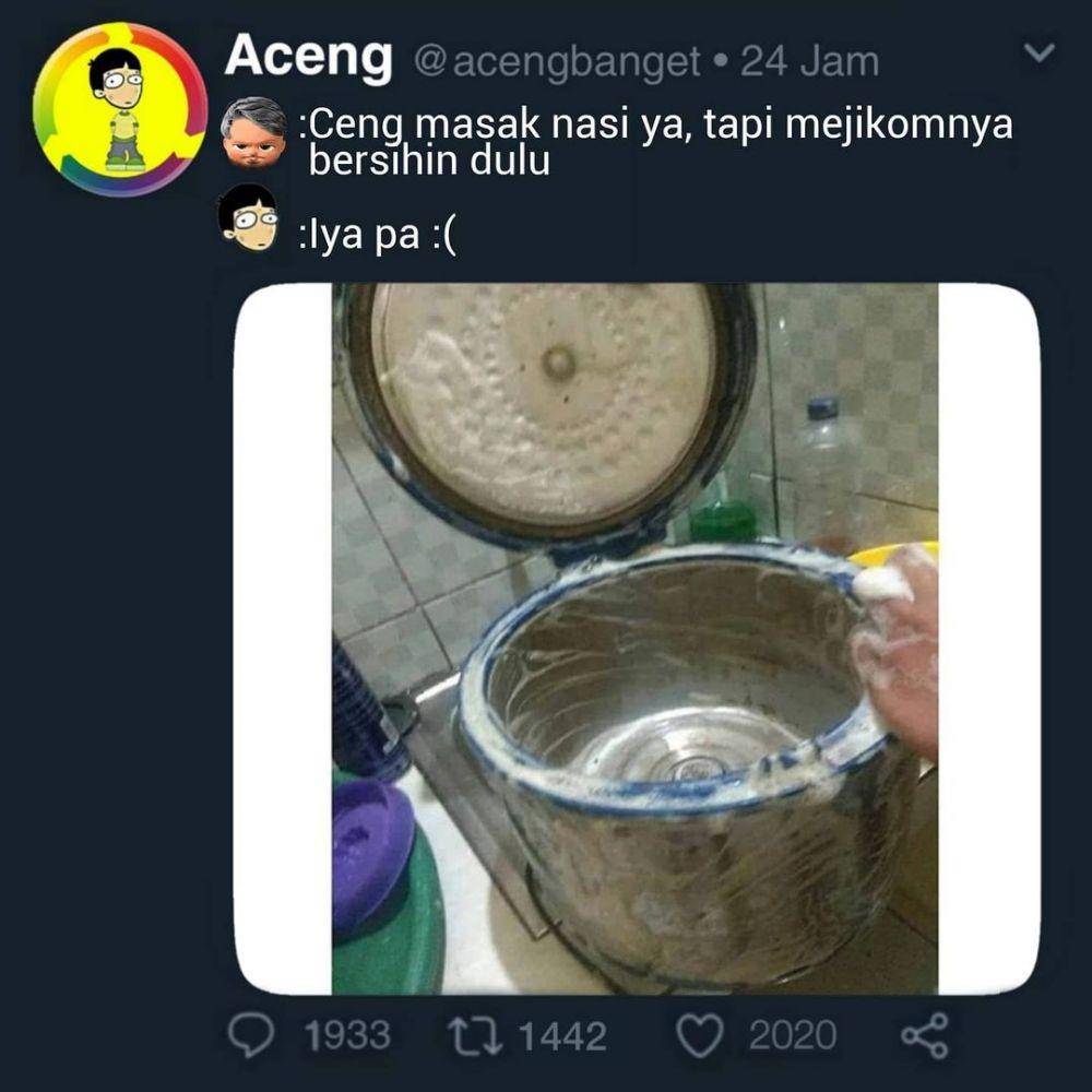 meme obrolan dengan bapak (instagram.com/acengbanget)