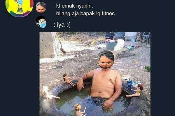 meme obrolan dengan bapak (instagram.com/acengbanget)