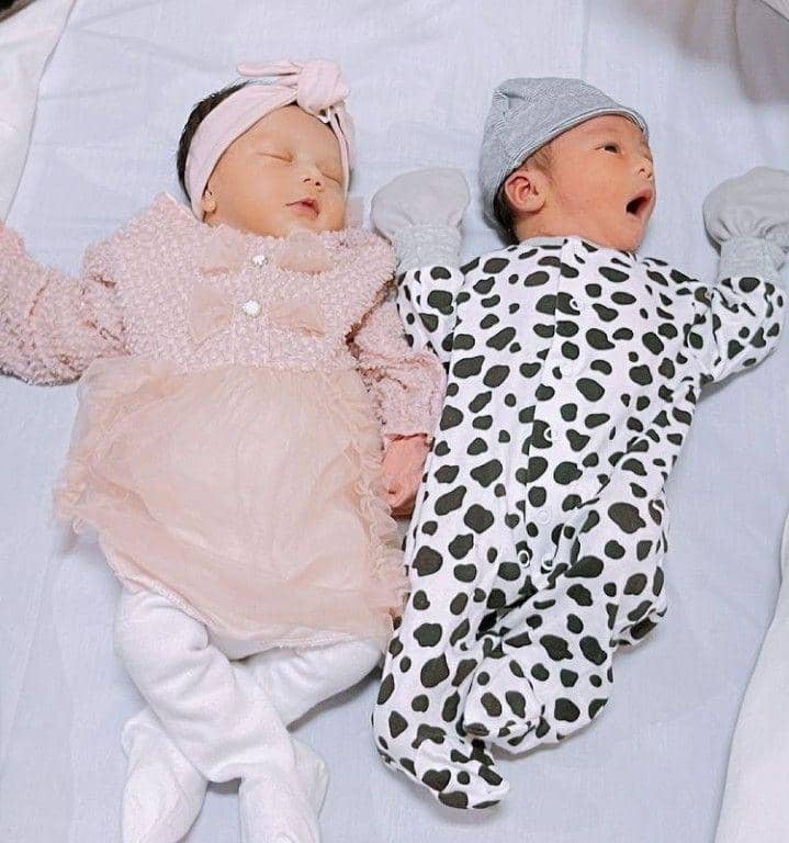 Baby Arshaka dan baby Arumi (instagram.com/arshaka__mbayang)