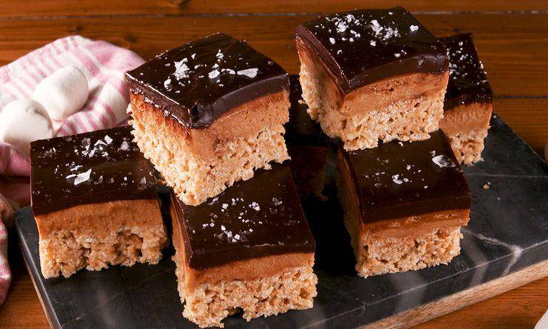 rice krispies buckeye bars (delish.com/Brandon Bales)